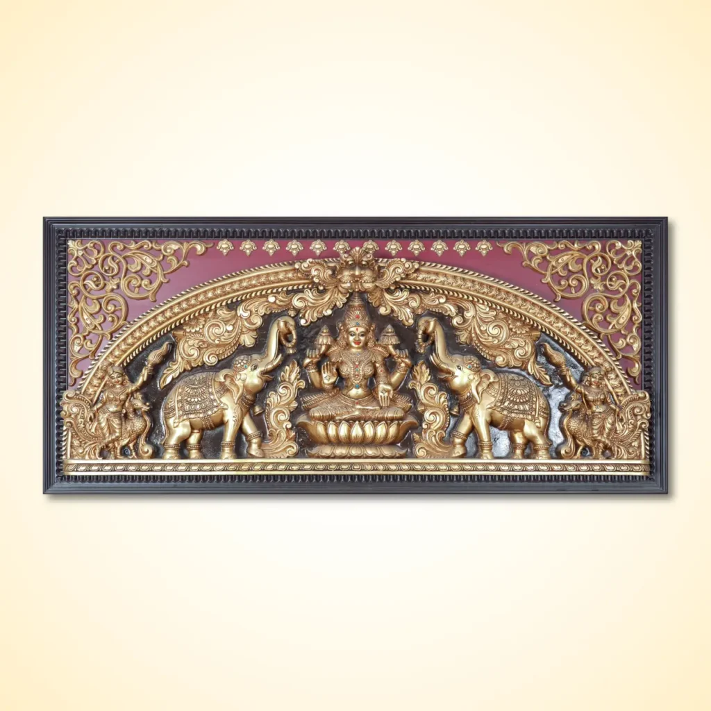 Gajalakshmi with Frame