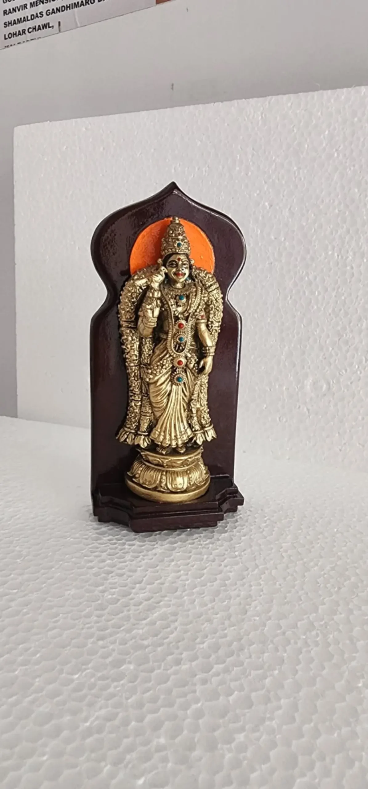 Meenakshi Wall Hanging needed – Gold (without Kumizh)